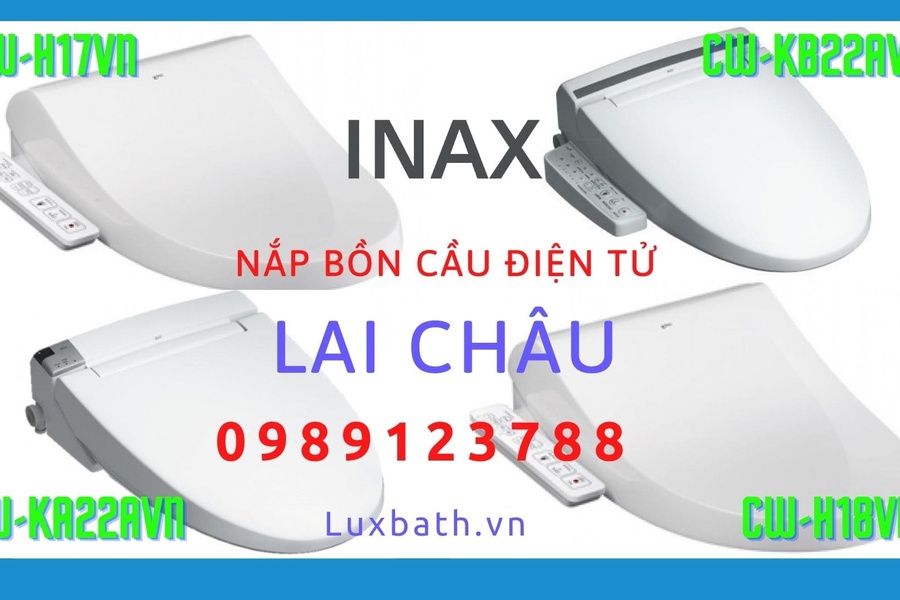 Nắp rửa điện tử Inax cao cấp chính hãng giá rẻ tại Lai Châu