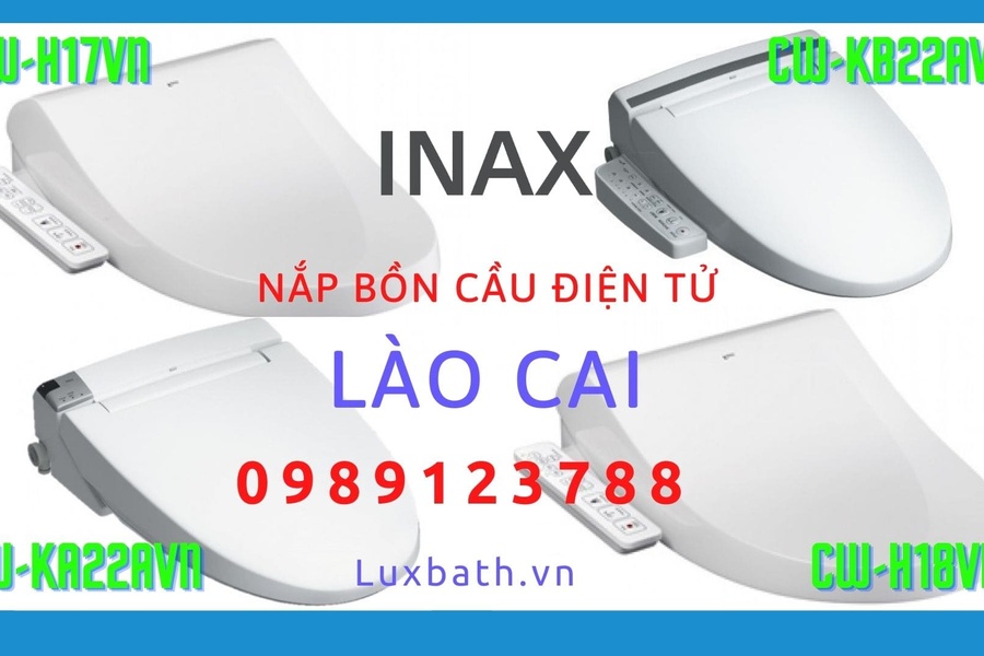 Nắp rửa điện tử Inax cao cấp chính hãng giá rẻ tại Lào Cai