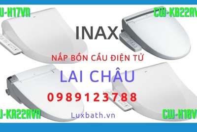 Nắp rửa điện tử Inax cao cấp chính hãng giá rẻ tại Lai Châu