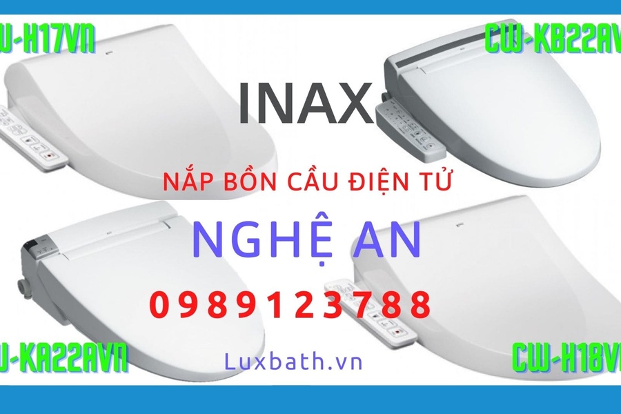 Nắp rửa điện tử Inax cao cấp chính hãng giá rẻ tại Nghệ An