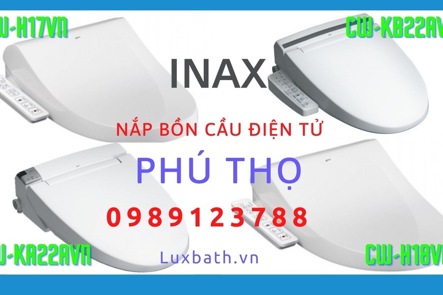 Nắp rửa điện tử Inax cao cấp chính hãng giá rẻ tại Phú Thọ