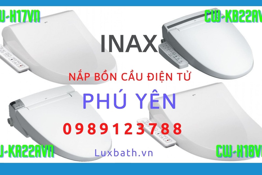Nắp rửa điện tử Inax cao cấp chính hãng giá rẻ tại Phú Yên
