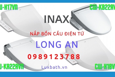 Nắp rửa điện tử Inax cao cấp chính hãng giá rẻ tại Long An