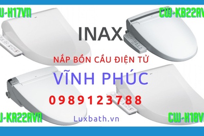 Nắp rửa điện tử Inax cao cấp chính hãng giá rẻ tại Vĩnh Phúc