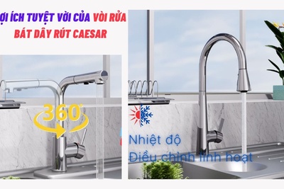 Lợi ích tuyệt vời của vòi rửa bát dây rút Caesar 