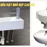 Mẫu chậu rửa mặt nhỏ đẹp Caesar cho phòng tắm nhỏ