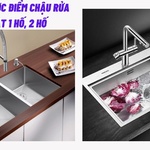 Ưu nhược điểm của chậu rửa bát 1 hố và chậu rửa bát 2 hố