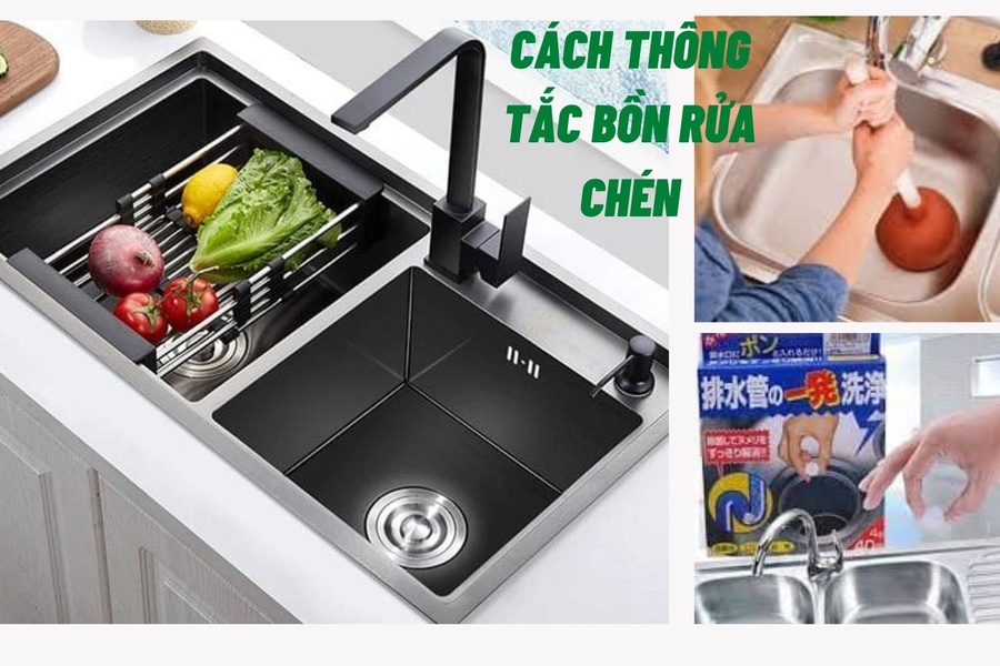 30 cách thông tắc bồn rửa chén đơn giản ngay tại nhà