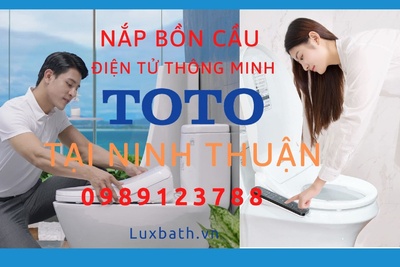 Nắp bồn cầu điện tử thông minh Toto tại Ninh Thuận