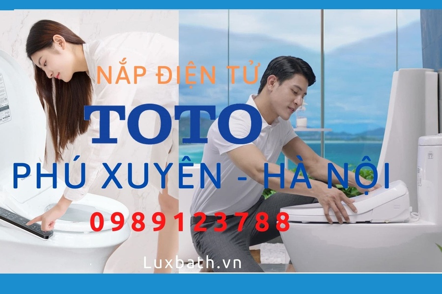 Nắp bồn cầu điện tử thông minh Toto tại Phú Xuyên, Hà Nội