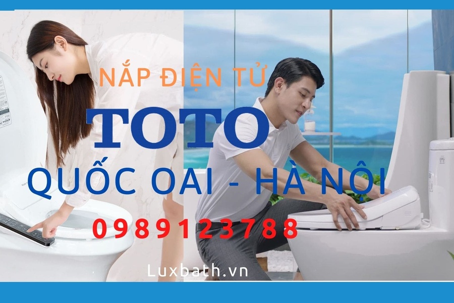 Nắp bồn cầu điện tử thông minh Toto tại Quốc Oai, Hà Nội