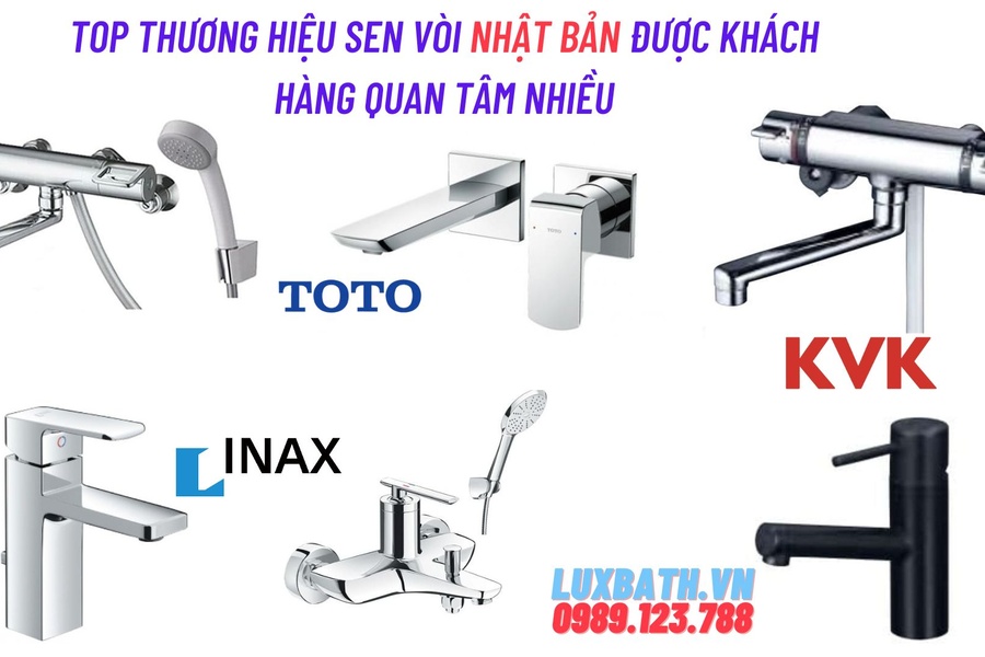 Top Thương Hiệu Sen Vòi Nhật Bản Được Khách Hàng Quan Tâm Nhiều