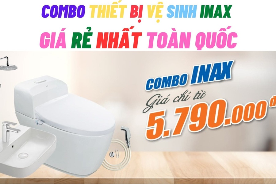 Combo thiết bị vệ sinh Inax giá rẻ nhất toàn quốc
