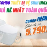 Combo thiết bị vệ sinh Inax giá rẻ nhất toàn quốc