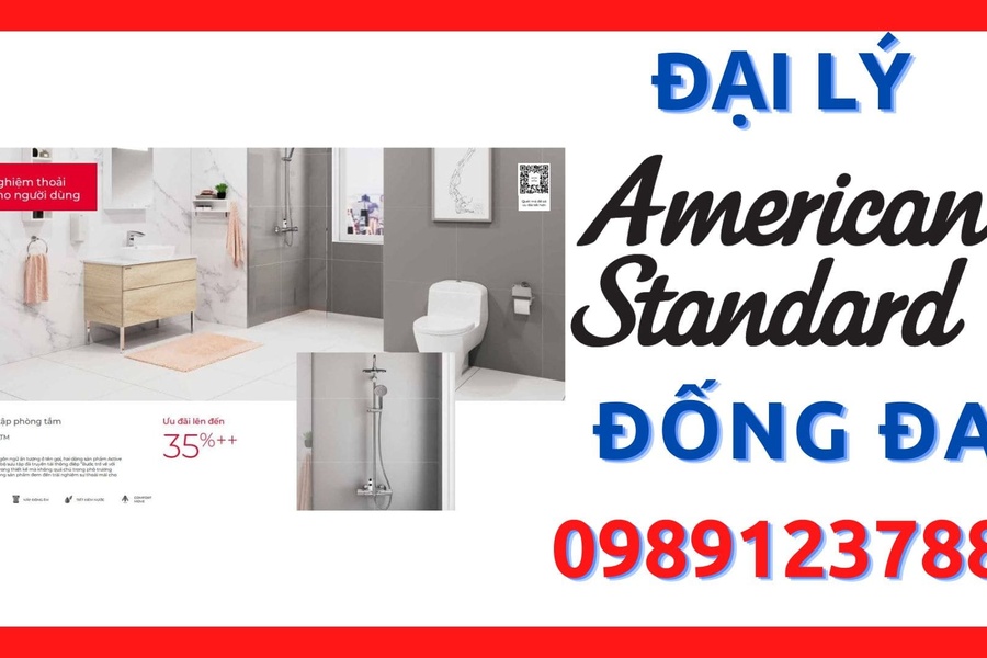 Đại lý thiết bị vệ sinh American Standard giá tốt nhất quận Đống Đa, Hà Nội