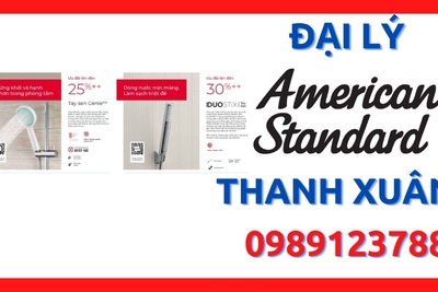 Đại lý thiết bị vệ sinh American Standard giá tốt nhất quận Thanh Xuân, Hà Nội