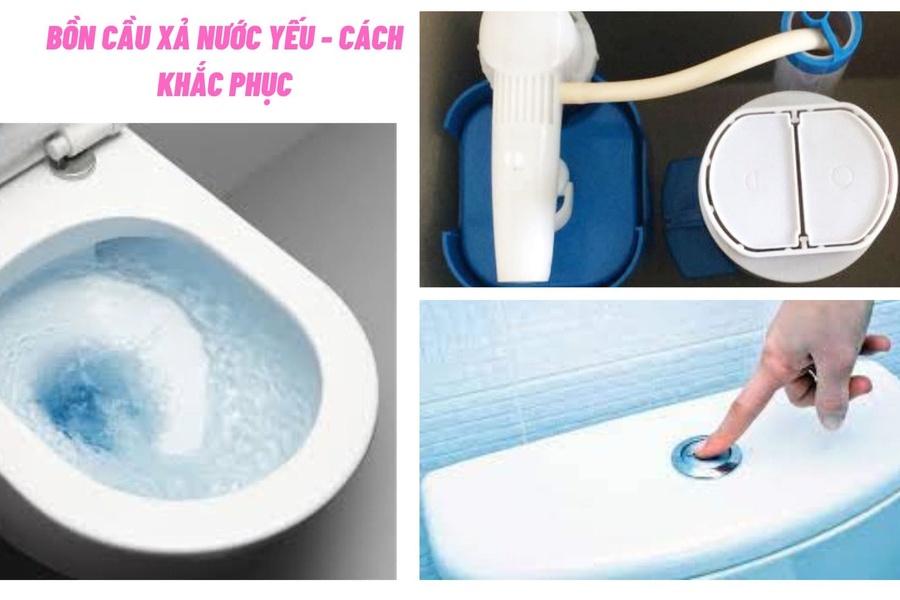 Bồn cầu xả nước yếu - Cách khắc phục