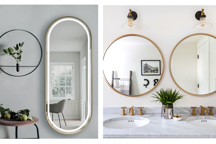 Kiểu dáng gương nào phù hợp cho phòng tắm gia đình bạn