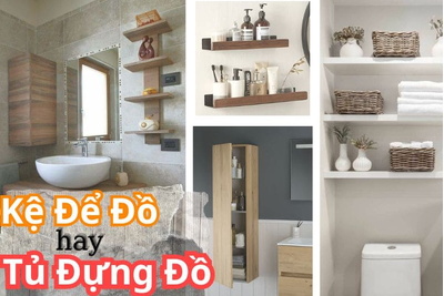 Kệ Để Đồ hay Tủ Đựng Đồ - Lựa Chọn Hoàn Hảo Cho Phòng Tắm?