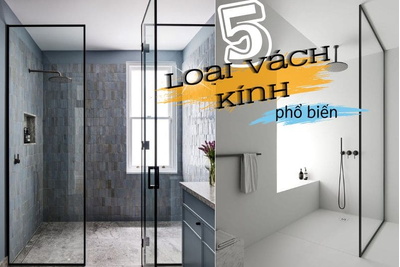 Khám Phá 5 Loại Vách Tắm Kính Phổ Biến Nhất Và Ưu Điểm Của Từng Loại