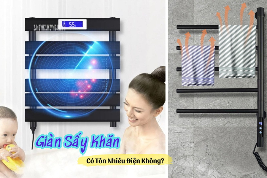 Giàn Sấy Khăn Có Tốn Nhiều Điện Không?