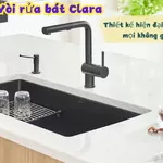 Vòi rửa bát Clara: Thiết kế hiện đại phù hợp mọi không gian