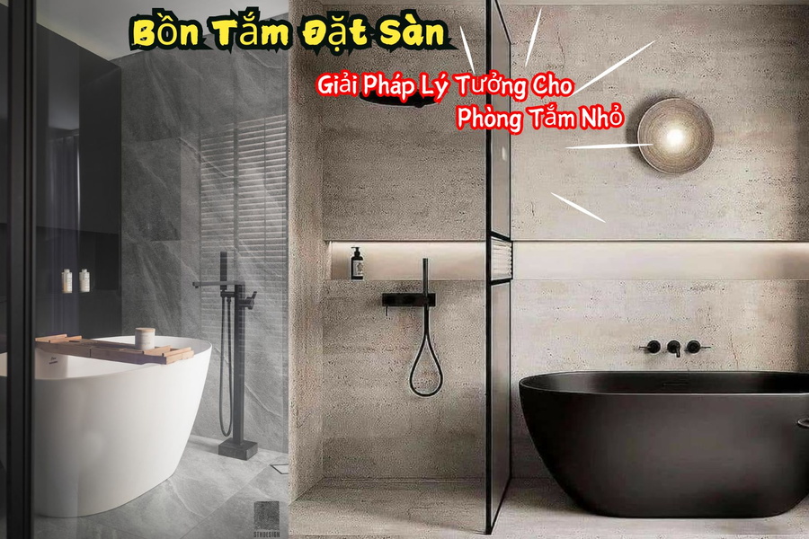 Bồn Tắm Đặt Sàn: Giải Pháp Lý Tưởng Cho Phòng Tắm Nhỏ