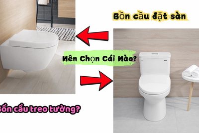 Bồn Cầu Đặt Sàn Và Bồn Cầu Treo Tường: Nên Chọn Cái Nào?