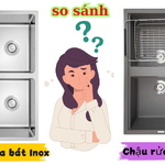 Chậu rửa bát đá và chậu rửa bát Inox Konox: Nên chọn loại nào?