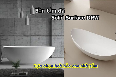 Bồn tắm đá Solid Surface DRW: Lựa chọn hoàn hảo cho nhà tắm
