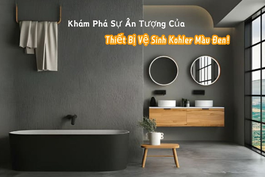 Khám Phá Sự Ấn Tượng Của Thiết Bị Vệ Sinh Kohler Màu Đen!