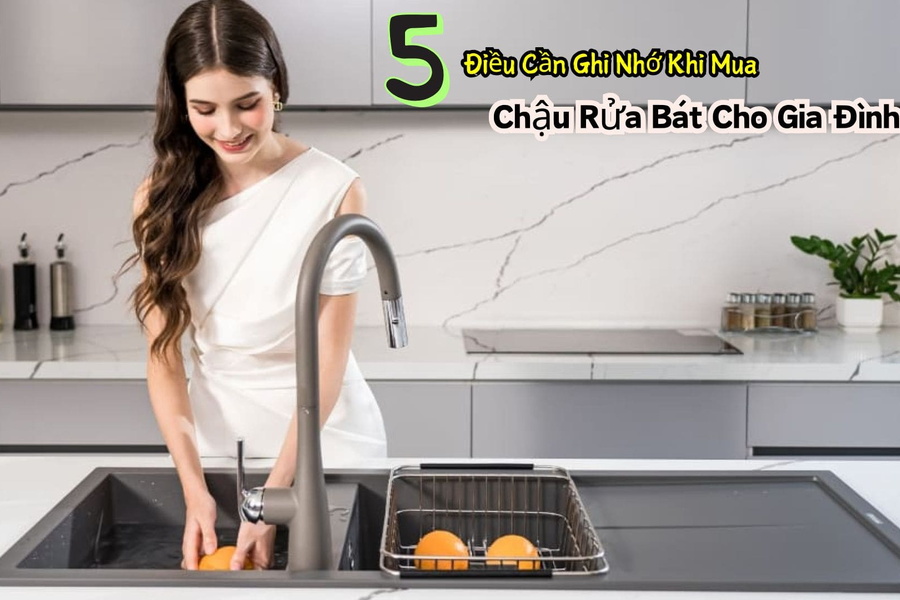 5 Điều Cần Ghi Nhớ Khi Mua Chậu Rửa Bát Cho Gia Đình