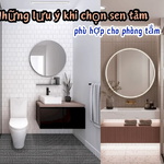 Những Lưu Ý Khi Chọn Sen Tắm Phù Hợp Với Phòng Tắm Của Bạn