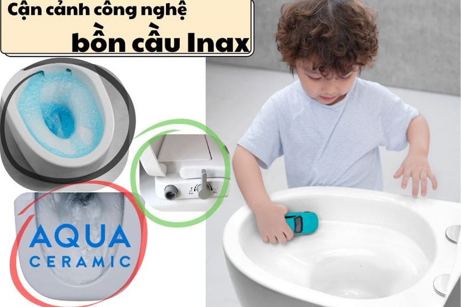 Cận cảnh công nghệ bồn cầu Inax hàng đầu hiện nay