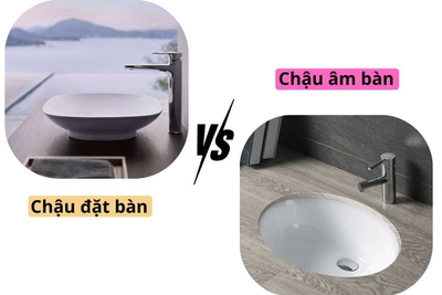 So Sánh Chậu Lavabo Âm Bàn Và Đặt Bàn: Loại Nào Tốt Hơn?