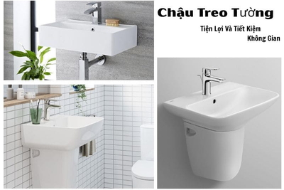 Chậu Treo Tường: Giải Pháp Lavabo Tiện Lợi Và Tiết Kiệm Không Gian
