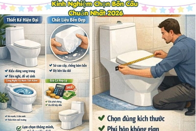 Kinh Nghiệm Chọn Bồn Cầu Chuẩn Nhất 2026: Đẹp – Bền – Tiết Kiệm