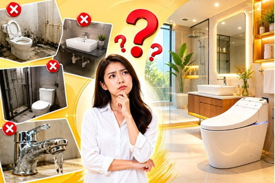 5 Sai Lầm "Kinh Điển" Khi Chọn Mua Thiết Bị Vệ Sinh Khiến Bạn Hối Hận