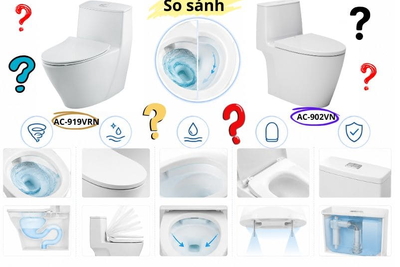 So Sánh Bồn Cầu 1 Khối INAX AC-902 Và AC-919R: Nên Chọn Mẫu Nào?