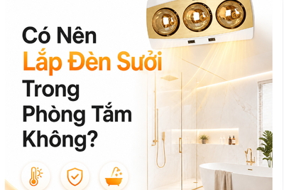Có Nên Lắp Đèn Sưởi Trong Phòng Tắm Không?