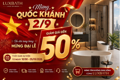 Đại Tiệc Mua Sắm 2/9: Xả Kho Thiết Bị Vệ Sinh – Giảm Sốc Lên Đến 50%