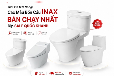 Giải Mã Sức Nóng: Các Mẫu Bồn Cầu INAX Bán Chạy Nhất Dịp Sale Quốc Khánh