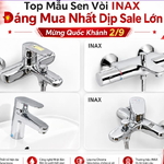 Top Mẫu Sen Vòi INAX Đáng Mua Nhất Dịp Sale Lớn Mừng Quốc Khánh 2/9