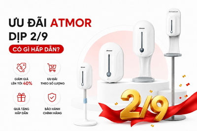 BÙNG NỔ DEAL 2/9: MÁY XỊT CỒN CẢM ỨNG ATMOR GIẢM GIÁ LÊN TỚI 40%