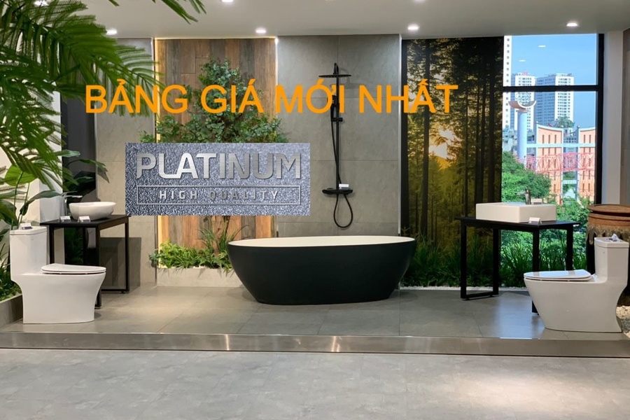 Bảng giá thiết bị vệ sinh Platinum mới rẻ nhất tháng 04/2026