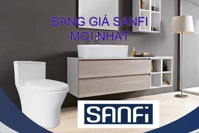 Bảng giá thiết bị vệ sinh Sanfi rẻ mới nhất tháng 04/2026