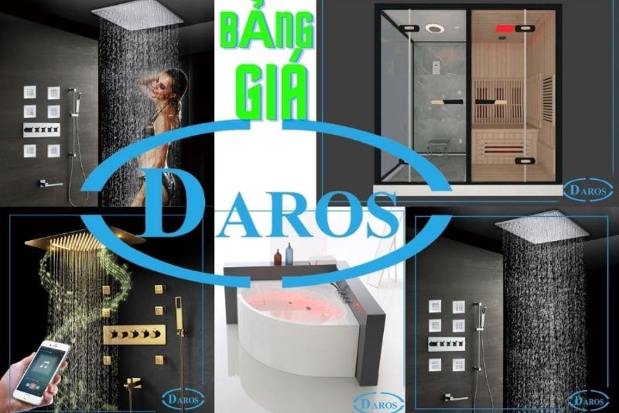 Bảng giá thiết bị vệ sinh Daros mới nhất tháng 7/2024