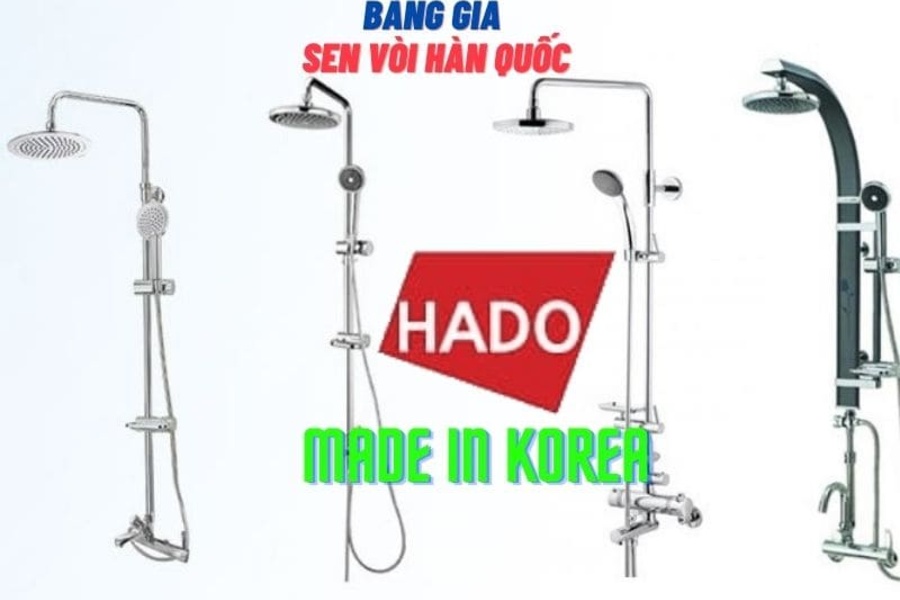 Bảng giá sen vòi Hàn Quốc Hado mới nhất tháng 4/2024