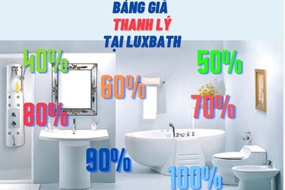 Bảng giá thanh lý thiết bị sệ sinh rẻ nhất tháng 04/2026