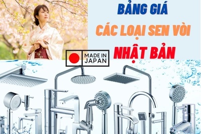 Bảng giá các hãng sen vòi Nhật Bản mới nhất tháng 04/2026